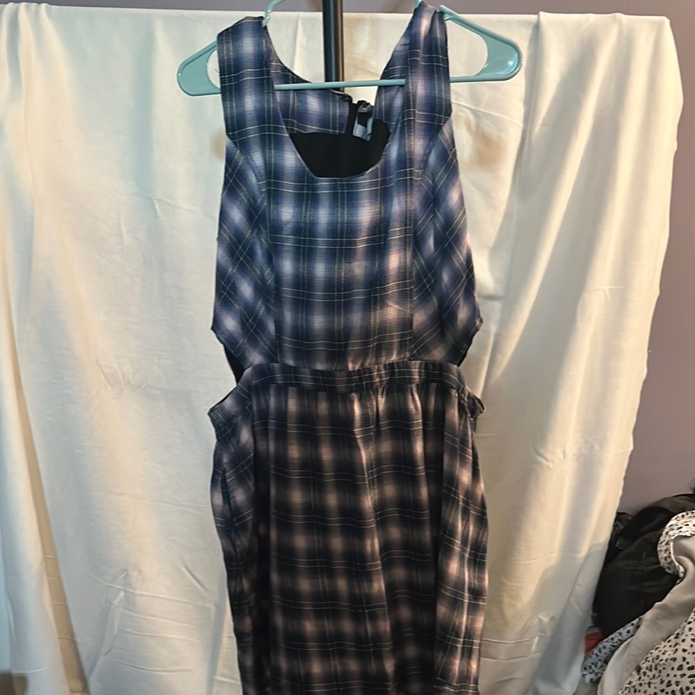 Plaid Sleeveless Dress